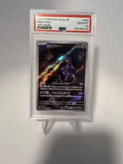 2023 POKEMON JPN SV2A-POKEMON 151 ART RARE #183 MEWTWO PSA 10 - Image 1