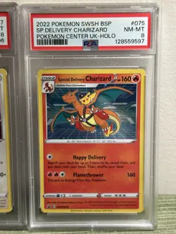SEQUENTIAL PSA 8 SPECIAL DELIVERY BIDOOF & CHARIZARD POKEMON SET | PROMO - Image 3