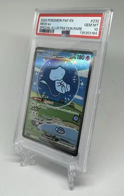 Pokemon Scarlet & Violet Paldean Fates Bubble Mew PSA 10 Mew EX 232/091 - Image 3