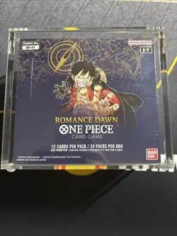 Sealed Romance Dawn Booster Box Blue Bottom OP-01 One Piece Small Crease Low Lft - Image 1