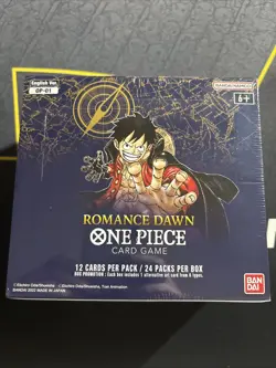 Sealed Romance Dawn Booster Box Blue Bottom OP-01 One Piece Small Crease Low Lft - Image 2