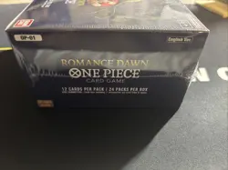 Sealed Romance Dawn Booster Box Blue Bottom OP-01 One Piece Small Crease Low Lft - Image 4