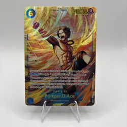 Portgas.D.Ace One Piece CCG Carrying on His Will Secret Rare Foil OP13-119 7000 - Image 1