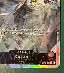 One Piece Bandai Kuzan Leader OP12-040 Alt Art Foil 5000 Power - Image 5