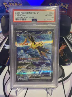 PSA 10 Zapdos ex SAR 204/165 Pokemon 151 SV2a Japanese Card Scarlet & Violet JPN - Image 1