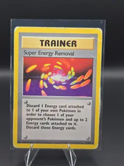 Pokemon TCG Base Set Trainer Super Energy Removal Card 79/102 Rare - Image 1