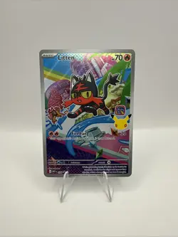 Litten 044 - Pokemon Mega Evolution Black Star Promo Card - NM - Image 1