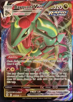 Rayquaza VMAX 111/203 SWSH07: Evolving Skies NM Pokemon Card TCG - Image 1