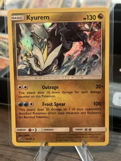 Pokemon TCG Kyurem 47/70 Holo Holo Rare HP130 Moderately Played English Card - Image 1