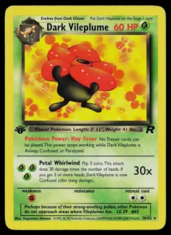 Pokemon Card - Dark Vileplume Team Rocket 30/82 Rare 1st Edition - Image 1