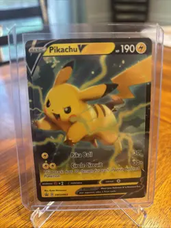 Pikachu V SWSH063 SWSH: Sword & Shield Promo Cards Holo - Image 1