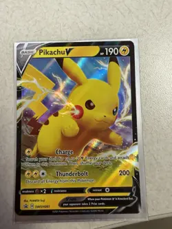 Pikachu V SWSH: Sword & Shield Promo Cards Lightning Promo SWSH061 NM - Image 1