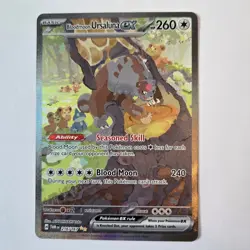 Pokemon TCG Bloodmoon Ursaluna EX Twilight Masquerade Card 216/167 SIR - Image 1