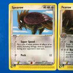Pokemon Fearow 37/100 & Spearow 81/100 Ex Sandstorm E-Series LOT Vtg LP+/NM - Image 2