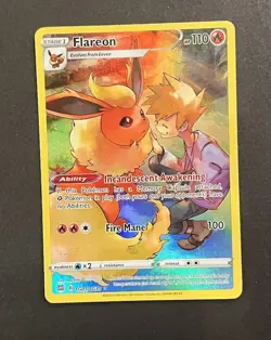 Pokemon Flareon TG01/TG30 Brilliant Stars Trainer Gallery Holo NM - Image 1