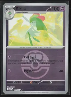 Kirlia (Love Ball) Common ME: Ascended Heroes 088/217 NM Pokemon Reverse Holo - Image 1
