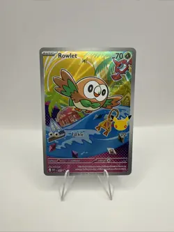 Pokemon TCG Rowlet Series 1 Holo Promo First Partner IR 30th Anniversary 043 NM - Image 1
