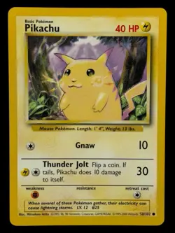Pikachu - 58/102 Base Set 1999-2000 - WOTC - Pokemon TCG - Image 1