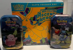 Sealed Pokemon Mega Evolution Ascended Heroes ETB and TWO Mini Tins - Image 2