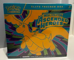 Sealed Pokemon Mega Evolution Ascended Heroes ETB and TWO Mini Tins - Image 3