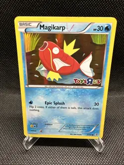 Magikarp 22/83 Holo Rare Discontinued TOYS R US Stamp Pokemon Promo - Image 1