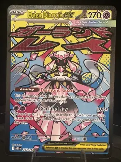 Pokemon Mega Diancie EX 267/217 ASC Mega Evolution 270 HP 120× Psychic - Image 1