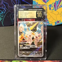 pokemon pachirisu 084/078 sv1v violet ex art rare holo 2023 japanese CGC 10 - Image 1