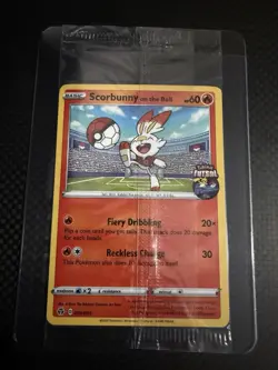 Scorbunny On The Ball 004/005 Pokemon Exclusive Futsal Promo - (Sealed) - Image 1