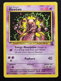 Mewtwo #14 - WotC Black Star Movie Promo - Pokemon TCG - 1999 English Pokemon - Image 1