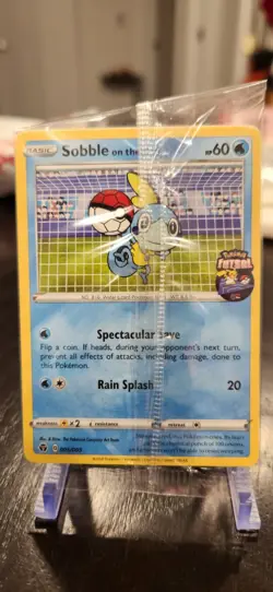 Sobble On The Ball 005/005 Pokemon Tcg Futsal Stamped UK Promo New & Sealed! - Image 1