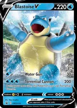 BLASTOISE V SWSH101 HOLO PROMO SWORD & SHIELD PROMO POKEMON HOLO NM - Image 1