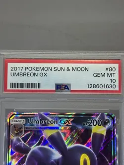 Pokemon TCG Sun & Moon Base - UMBREON GX - 80/149 - PSA Gem Mint 💎 - Image 2