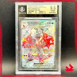 [BGS 9.5] CHARIZARD 074 PALDEAN FATES TINS 2023 ENG POKEMON PSA 10 PROMO POKEMON - Image 1