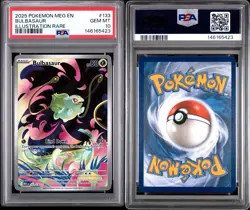 2025 POKEMON MEG EN-MEGA EVOLUTION ILLUSTRATION RARE #133 BULBASAUR PSA 10 - Image 3