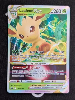Leafeon VSTAR - SWSH195 - Pokemon Sword & Shield Promo Ultra Rare Holo Card NM - Image 1