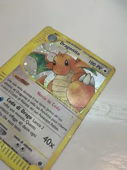 Pokemon Dragonite 9/165 Holo Italian Expedition Base Set Damaged WOTC - Image 3