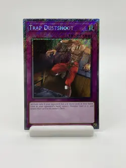 Yu-Gi-Oh! Trap Dustshoot RA04-EN121 Platinum Secret Rare 1st Ed. - Image 1