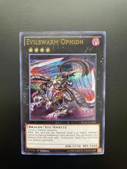 Yugioh Evilswarm Ophion 1st Edition DUSA-EN090 Ultra Rare NM - Image 1