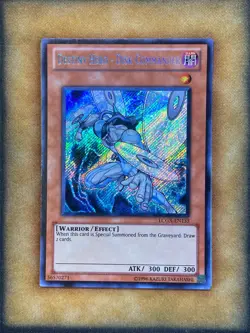Yugioh Destiny Hero - Disk Commander LCGX-EN133 Secret Rare NM - Image 1
