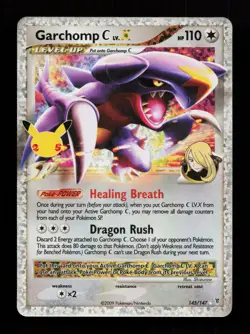 Garchomp C LV.X 145/147 Celebrations: Classic Collection Pokemon Card - Image 1
