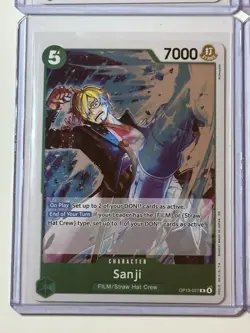 Sanji OP13-027 Carrying On His Will 4 Foil Card Play Set Lot One Piece - Image 4