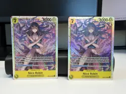 2x Nico Robin EB03-055 SR Foil English One Piece TCG Card Near Mint - Image 1