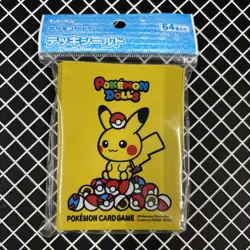 Pikachu Pokemon Dolls Pokemon Center Card Sleeves (64) - Image 1