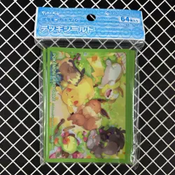 Good Work Everyone Pikachu Eevee Pokemon Center Card Sleeves (64) - Image 1