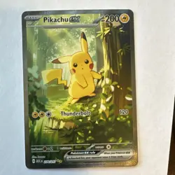 Pikachu EX 200 HP Rare Holo Pokemon TCG Card 276/217 ASC Set - Image 1
