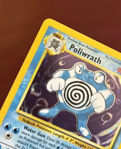NM Poliwrath - Base Set (BS) 13/102 Pokemon Card Rare Holo Vintage 🌟🃏 - Image 3