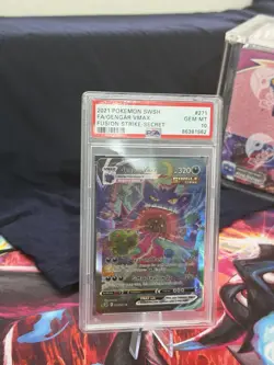 Gengar VMAX Alt Art Secret 271/264 Fusion Strike Holo Card PSA 10 pokemon TCG - Image 1