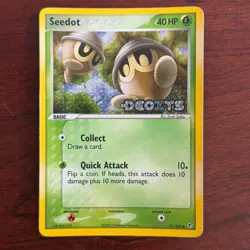 Seedot 71/107 Reverse Holo Common EX Deoxys Pokemon Card - Image 1