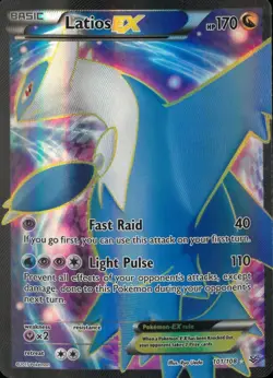 Latios EX - 101/108 - Pokemon Roaring Skies XY Full Art Ultra Rare Card LP - Image 1