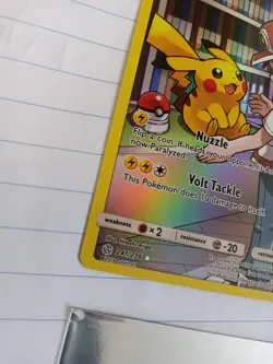 Pokemon Pikachu Full Art Secret Rare Holo Sm-Cosmic Eclipse 241/236 Card - Image 2